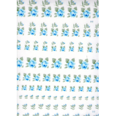 Ref. 78489 - DECALQUE FLOR AZUL CLARO - 2424/86